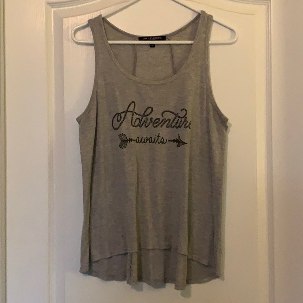 Adventure Awaits hi low tank